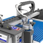 Automatisme et robot de nettoyage vapeur de convoyeur industriel pourNettoyage tapis à mailles ajourées