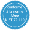 conforme Afnor N FT 72-110