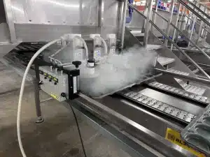 Multi spinner system pour nettoyage vapeur moule et plaque de boulangerie