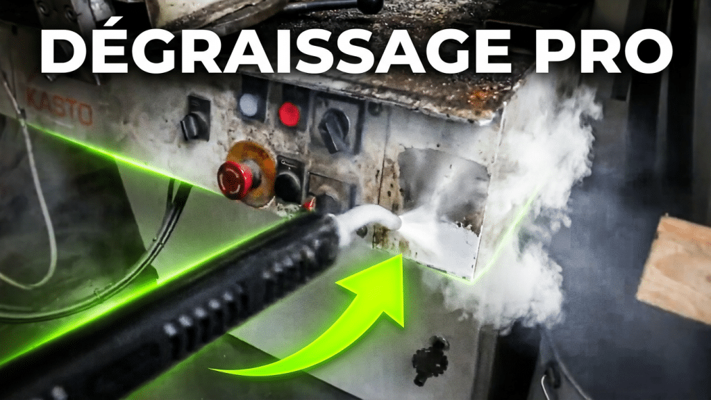 nettoyage dégraissage vapeur machine outil