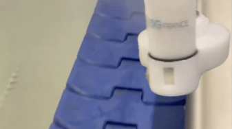 Nettoyage vapeur bande transporteuse écailles IAA