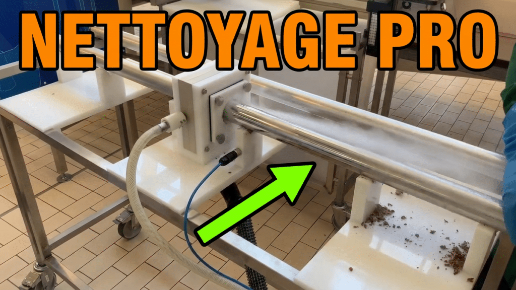 nettoyeur vapeur rouleau convoyeur industriel agroalimentaire