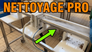 nettoyeur vapeur rouleau convoyeur industriel agroalimentaire